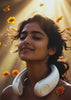 indian girl wearing neck fan from beatindiansummer shop
